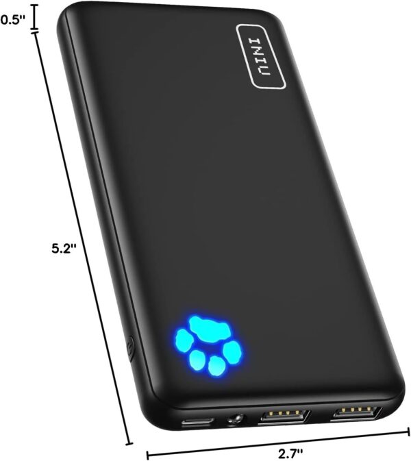 INIU Portable Charger, Slimmest 10000mAh 5V/3A Power Bank - Image 10