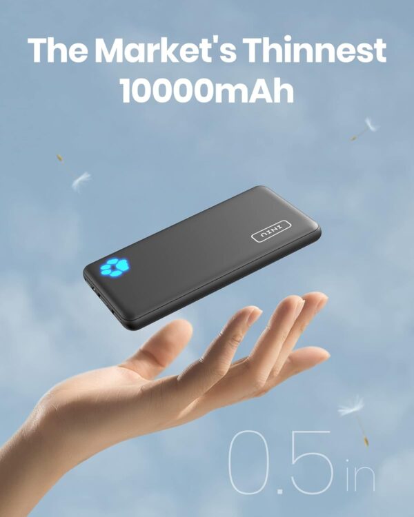 INIU Portable Charger, Slimmest 10000mAh 5V/3A Power Bank - Image 2