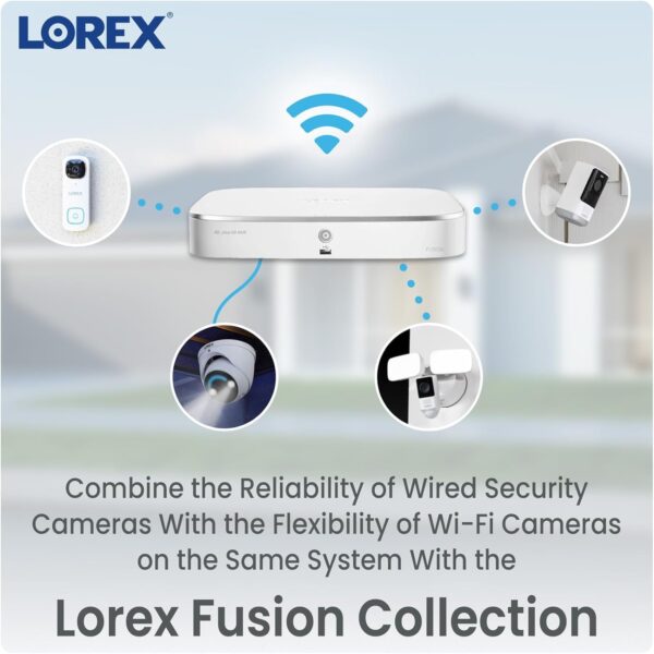 Lorex 4K 16-Channel (8 Wired and 8 Fusion) Fusion Security Camera - Image 3