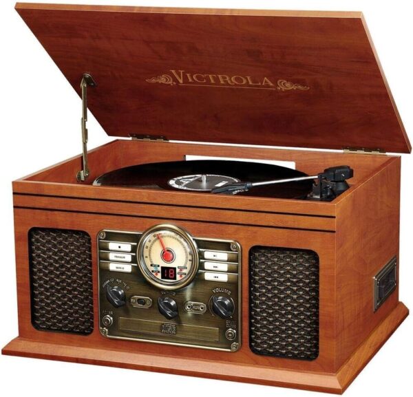 Victrola Nostalgic 6-in-1 Bluetooth Record Player & Multimedia Center