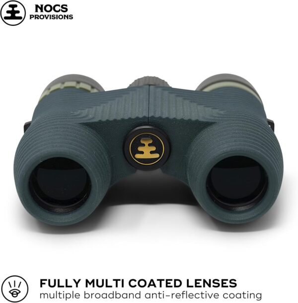 Nocs Provisions 8x25 Waterproof Binoculars - Bak4 Prism, Wide View, Green - Image 5