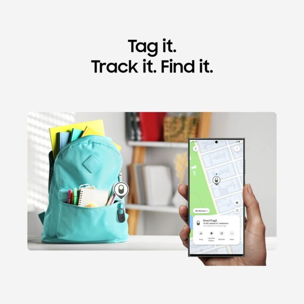 Samsung Galaxy SmartTag2, Bluetooth Tracker, Smart Tag GPS Locator Tracking Device - Image 3