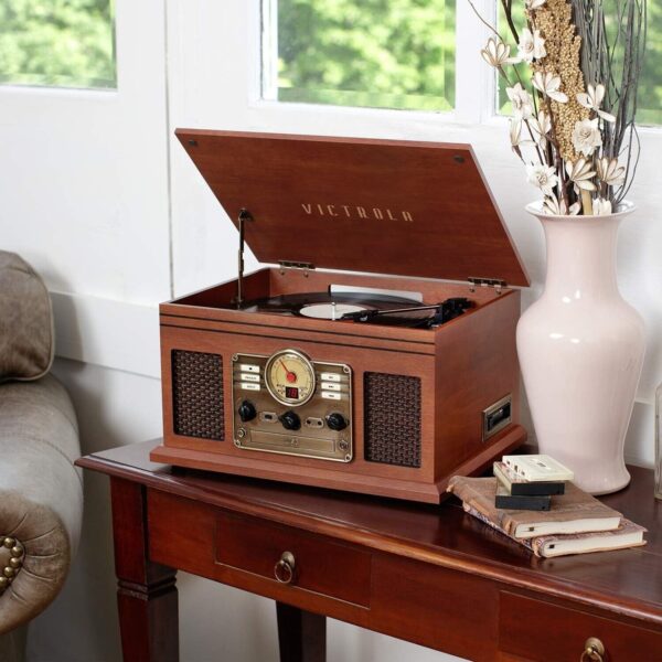 Victrola Nostalgic 6-in-1 Bluetooth Record Player & Multimedia Center - Image 5