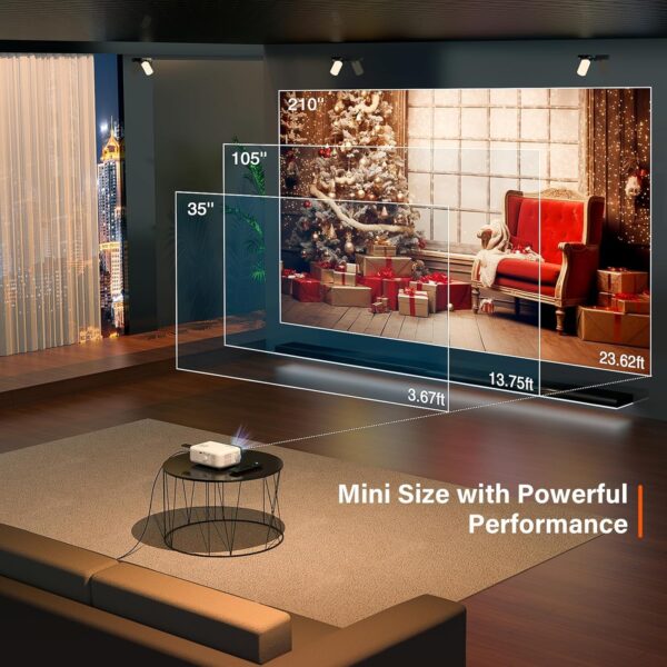 ini Projector, VOPLLS 1080P Full HD Supported Video Projector - Image 3