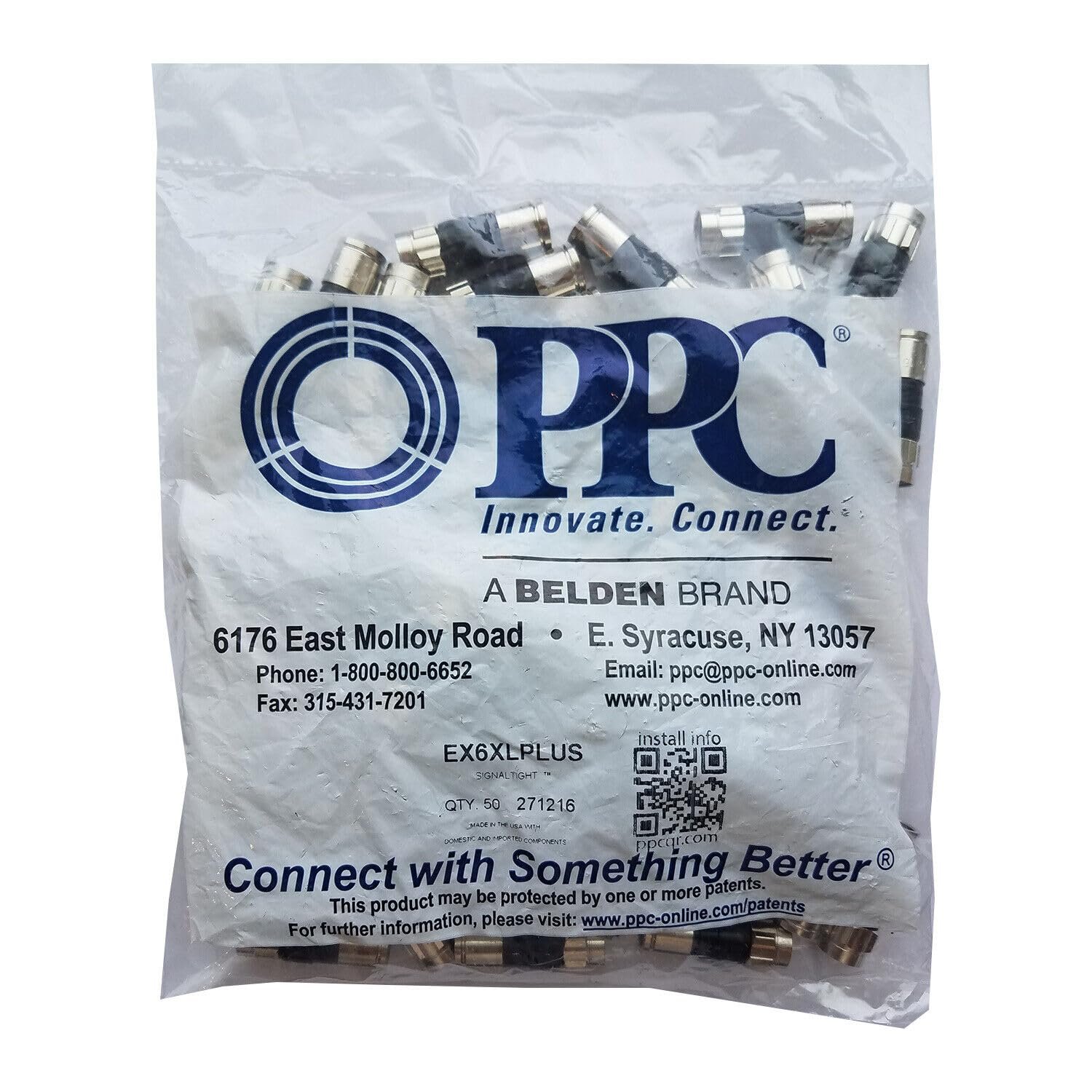 50-Pack Quad Coax Connectors - Image 2